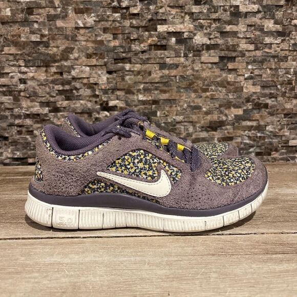 Nike Wmns Free Run +3 Ext Lib 540860 500 5 Plum Sail Yellow Liberty - Picture 1 of 7